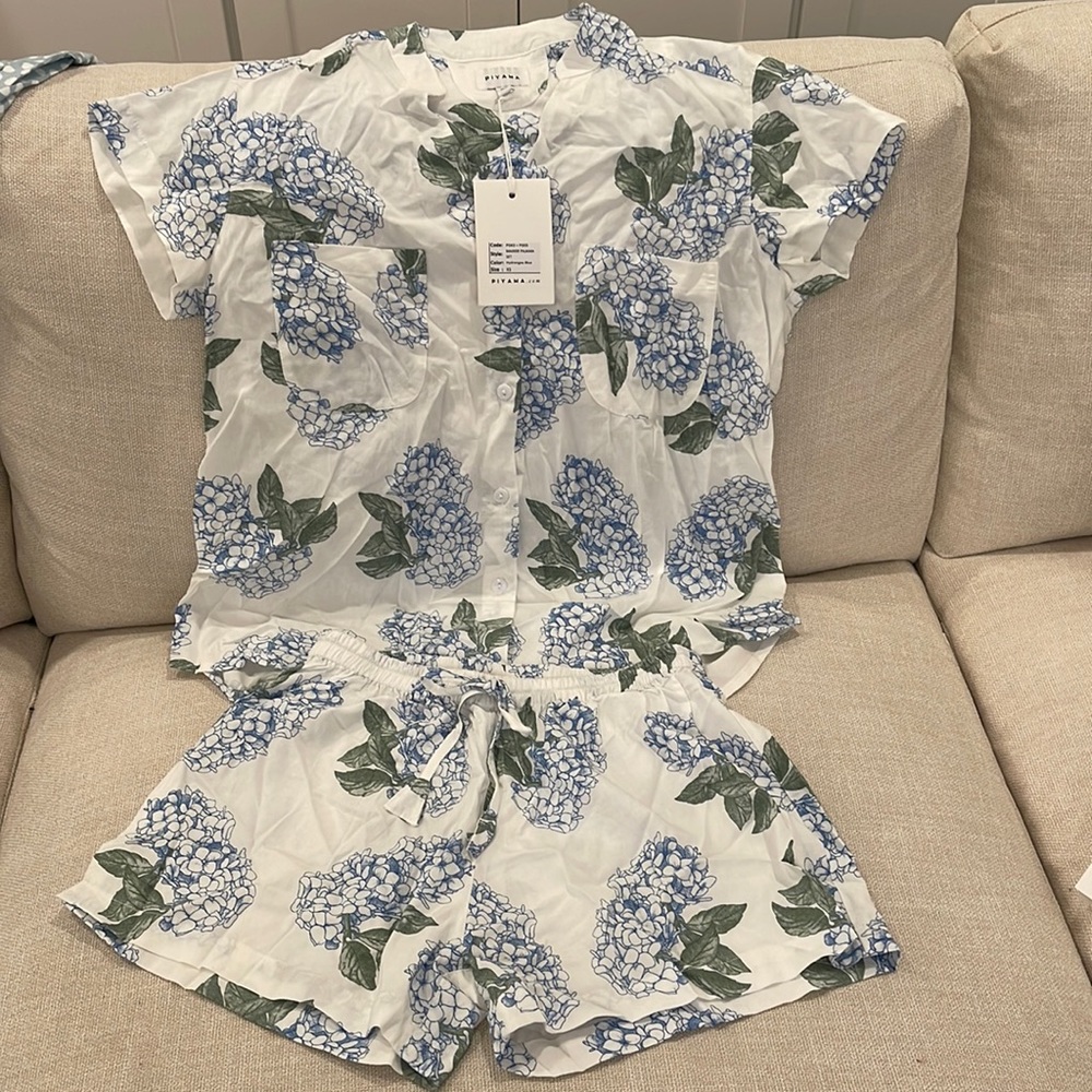 Piyama Maggie Pajama - Hydrangea Blue - XS